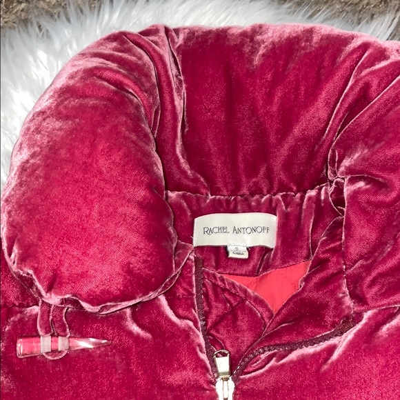 Rachel Antonoff Peggy Velvet Puffer Jacket - Picture 8 of 12